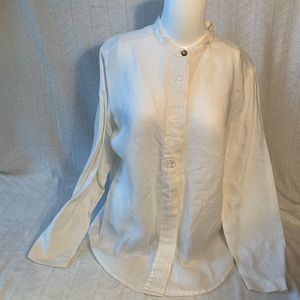 Susan Bristol vintage linen blouse Sz 6